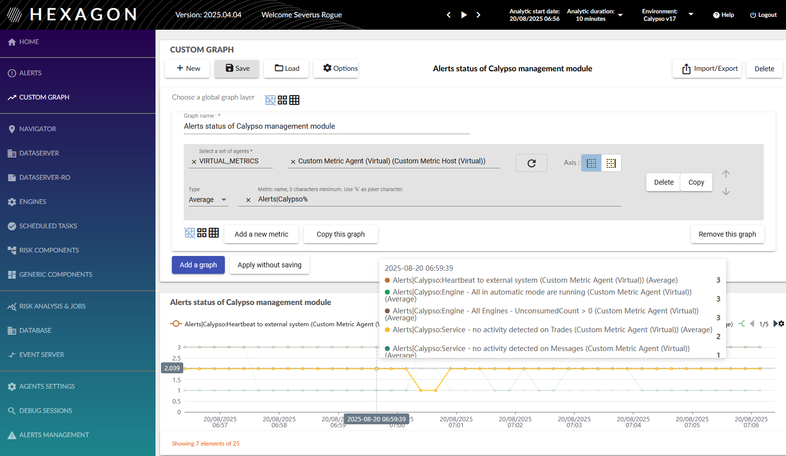 Alerts visualisation via custom graph - Hexagon Performance Analytics ...