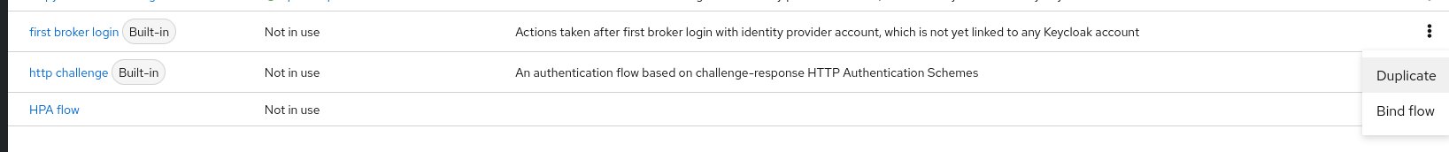 Create authentication flow